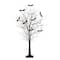 5ft. Pre-Lit Artificial Halloween Black Twig Tree with Bats and 50 Warm White LED Lights